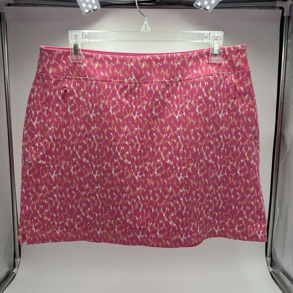 Tommy Bahama Aubrey Cheetah Print Skirt Skort Women's M Resortwear Sporty Golf - Picture 14 of 16